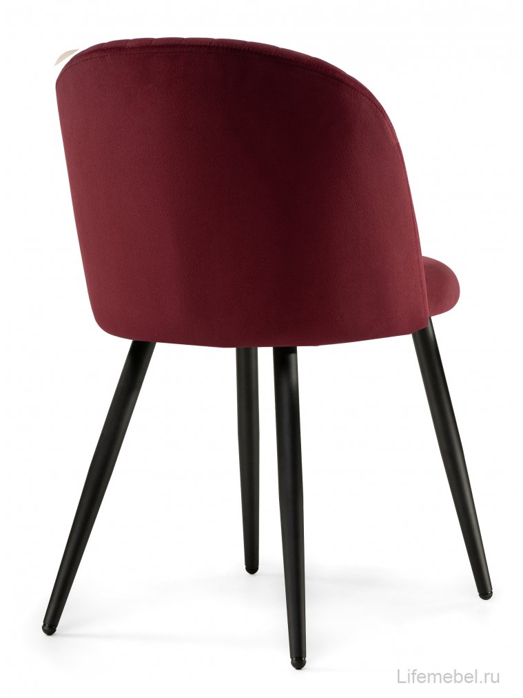Стул на металлокаркасе Gabi-1 wine red / black