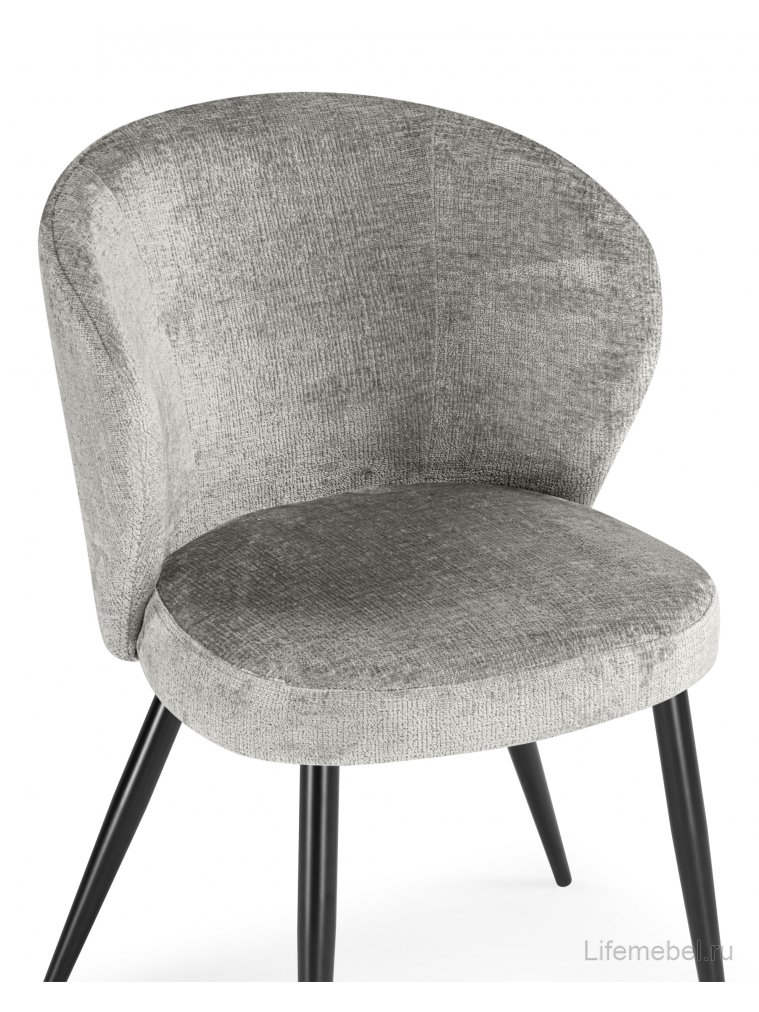 Комплект стульев 2 шт "Стул на металлокаркасе Gref gray / black"