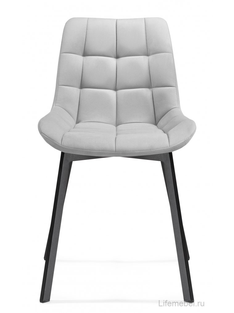 Комплект стульев Стронг 4 шт светло-серый / черный