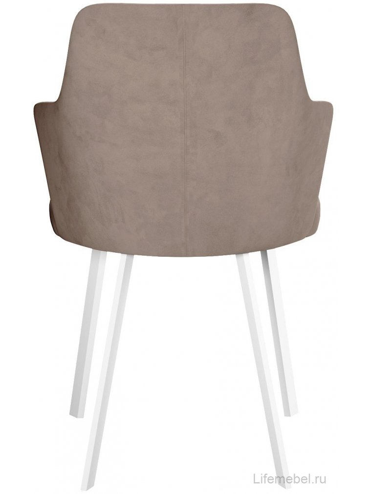Кресло DikLine 345 капучино / белый