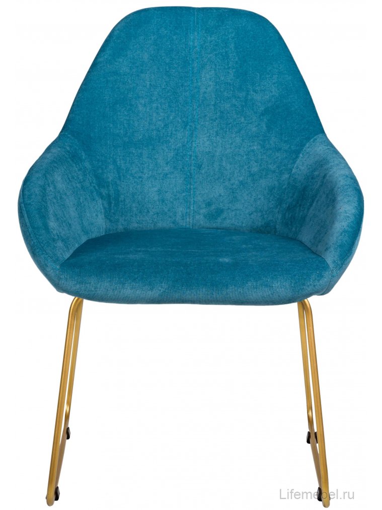 Кресло Kent Линк блю / золотое