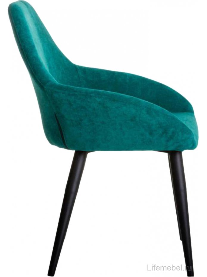 Кресло Kent изумрудное / чёрное