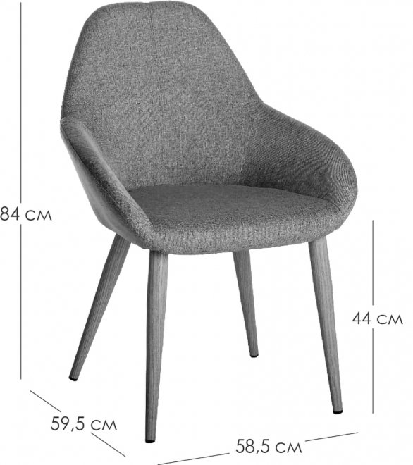 Кресло Kent изумрудный / тёмный орех