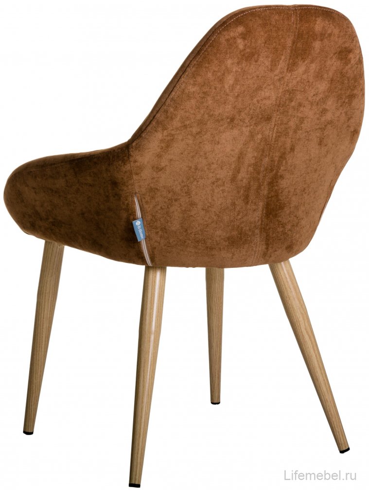 Кресло Kent коричневое / натуральный дуб