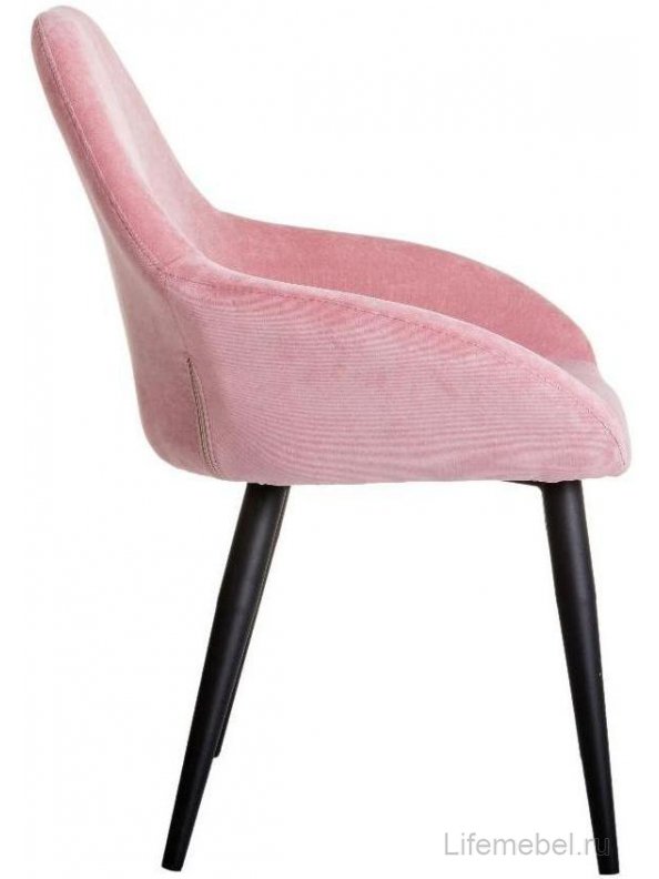Кресло Kent розовое / чёрное