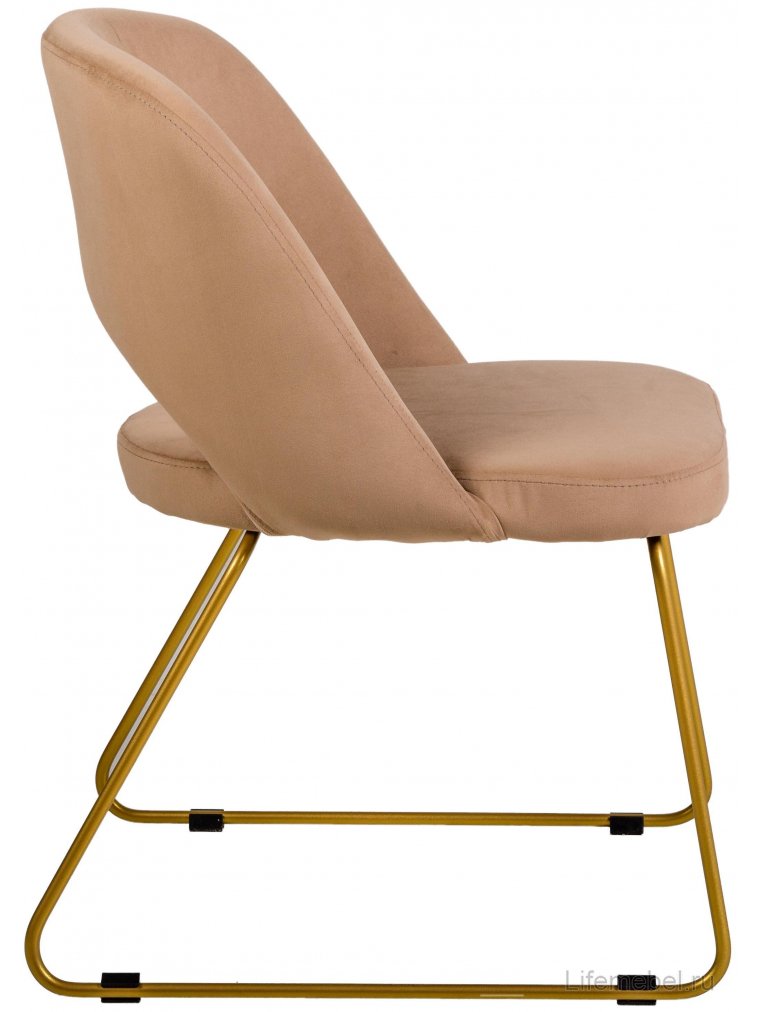 Кресло Lars Линк бежевое / золотое