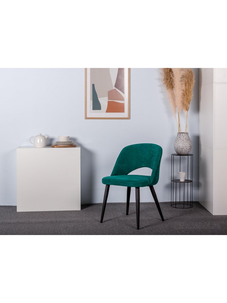 Кресло Lars изумрудное / чёрное