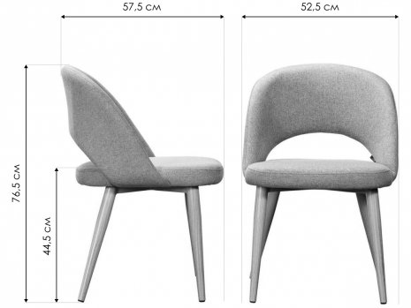 Кресло Lars Сканди блю арт / натуральное