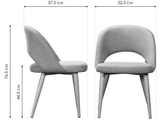 Кресло Lars Сканди браун / натуральный дуб