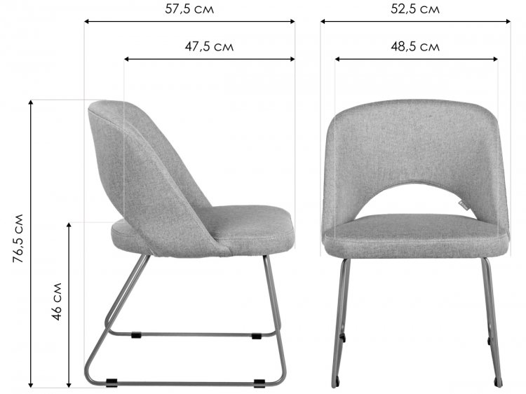 Кресло Lars Линк светло-серое