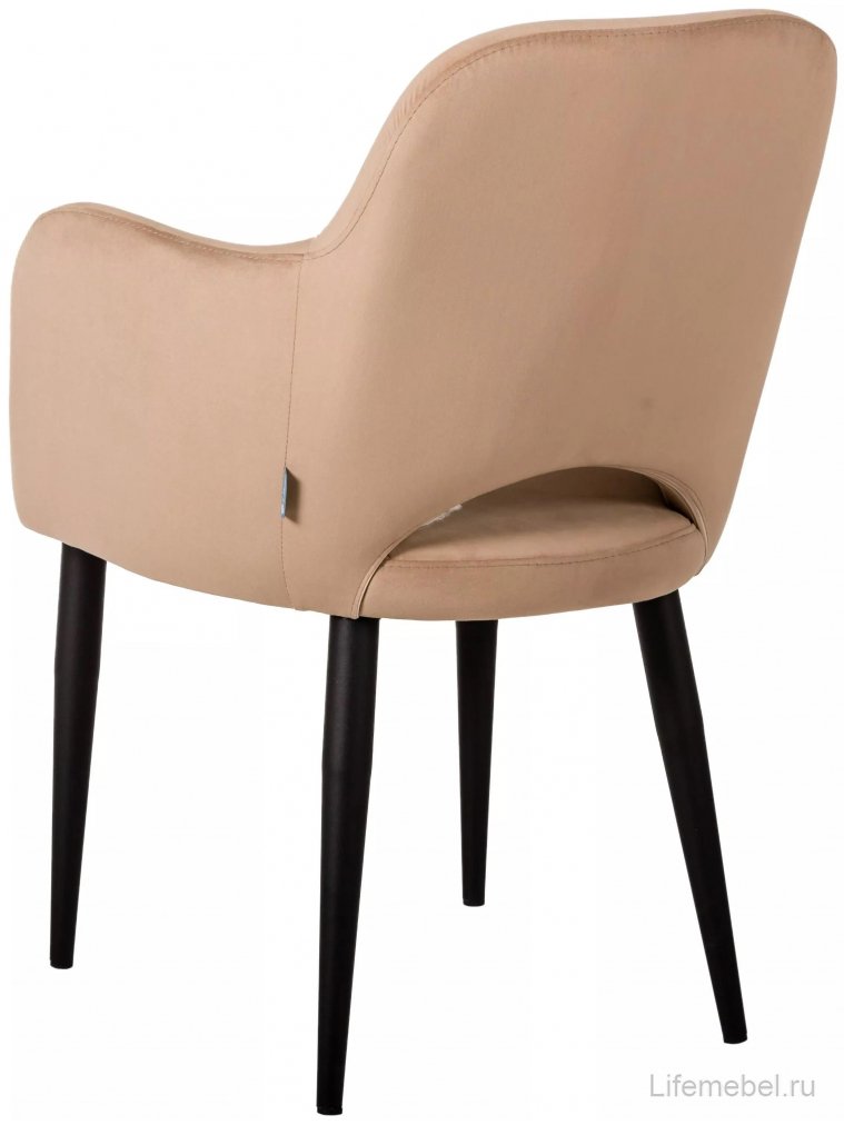 Кресло Ledger Эко бежевое / чёрное