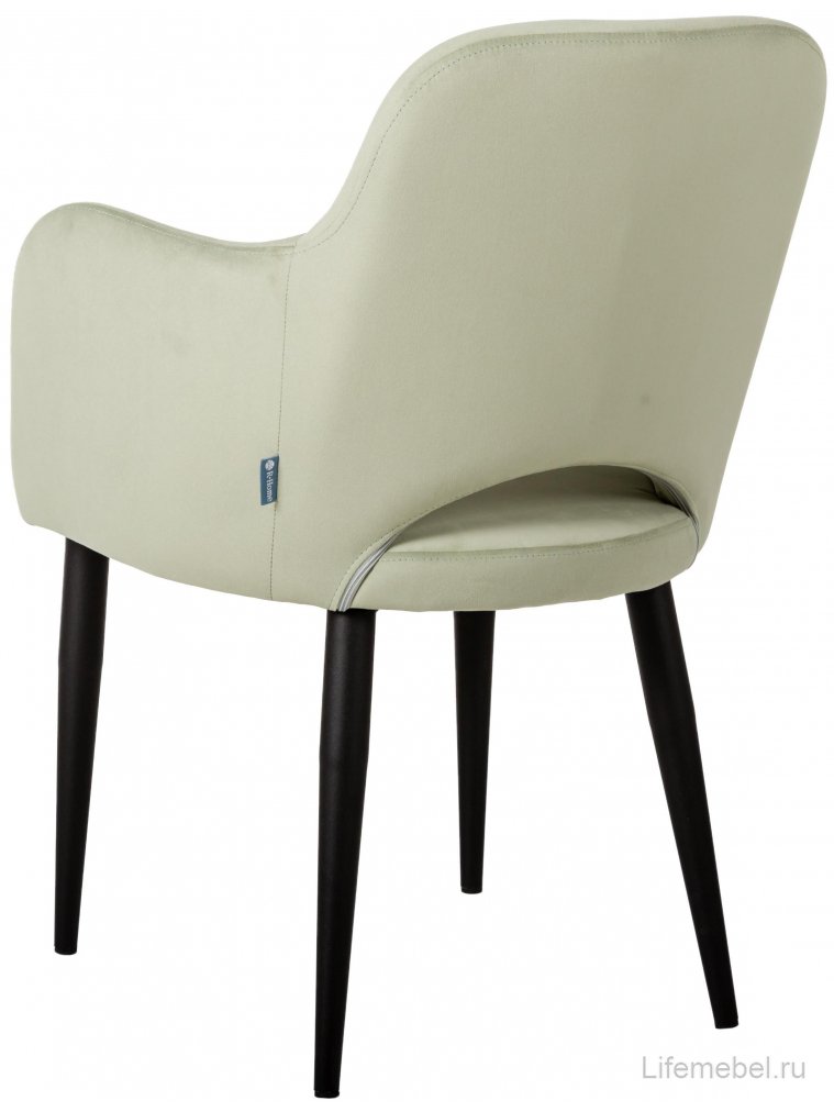 Кресло Ledger Эко фисташковое / чёрное