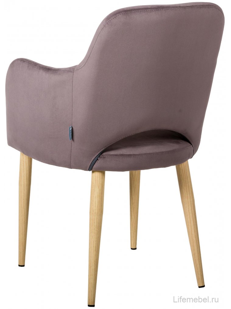 Кресло Ledger Эко коричневое / натуральный дуб