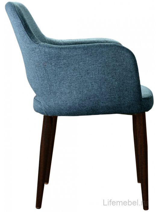 Кресло Ledger Сканди блю / венге