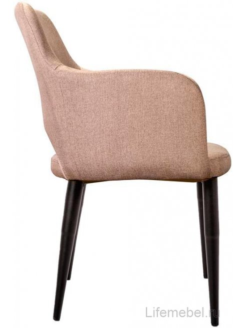 Кресло Ledger Сканди браун / чёрное