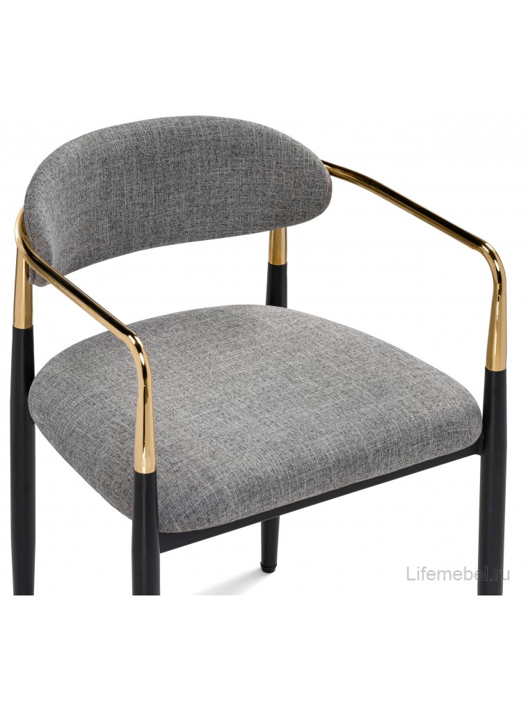 Кресло Lord gray / black / gold
