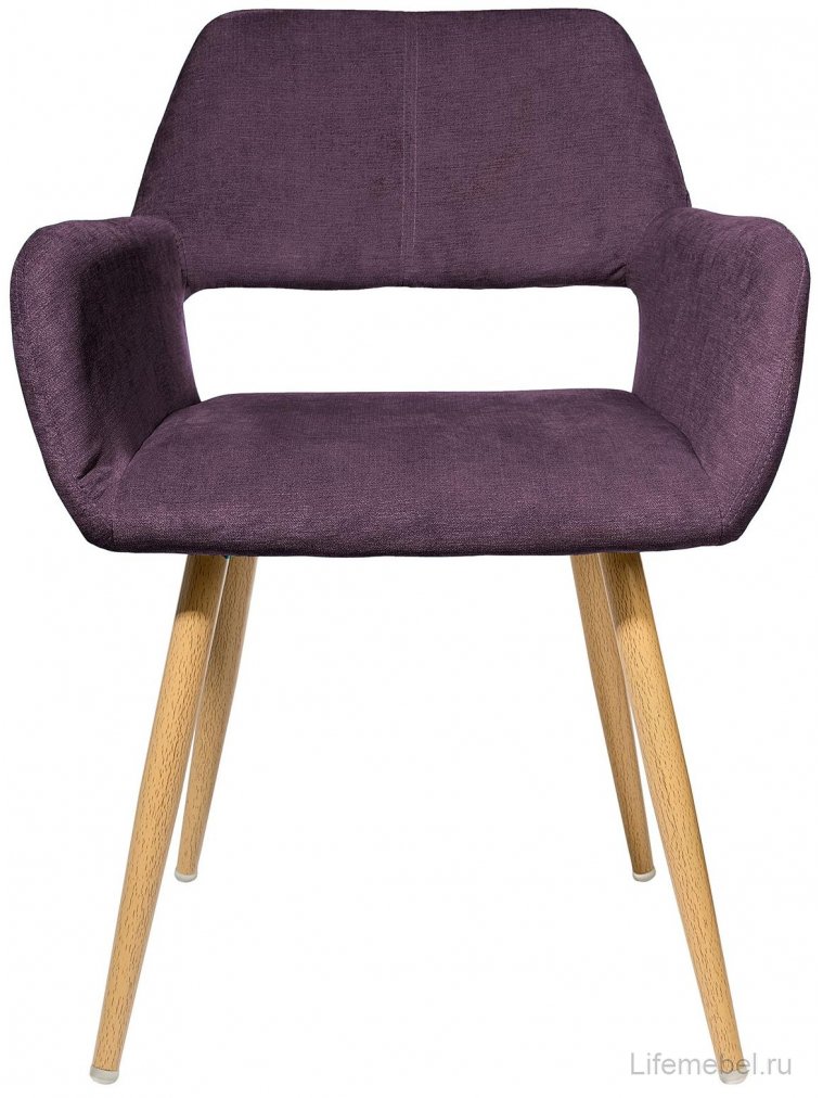 Стул на металлокаркасе Оливер фиолетовый