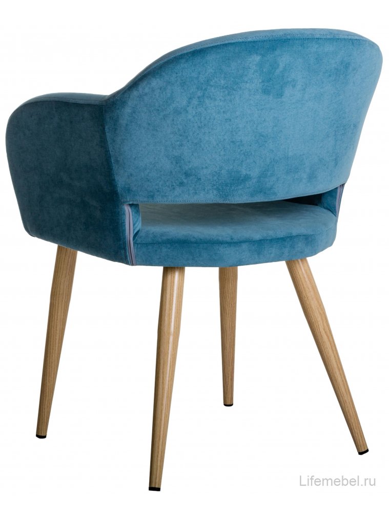 Кресло Oscar блю / натуральный дуб