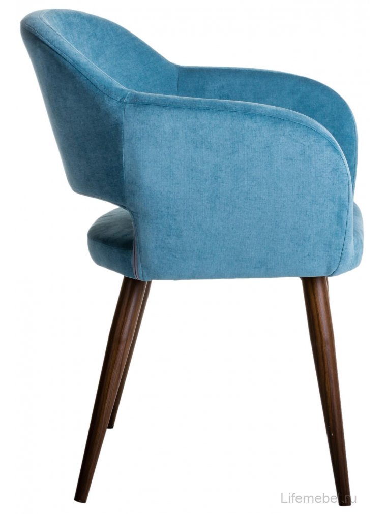 Кресло Oscar блю / тёмный орех