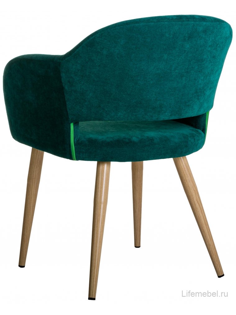 Кресло Oscar изумрудный / натуральный дуб