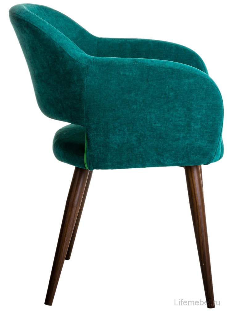 Кресло Oscar изумрудный / тёмный орех