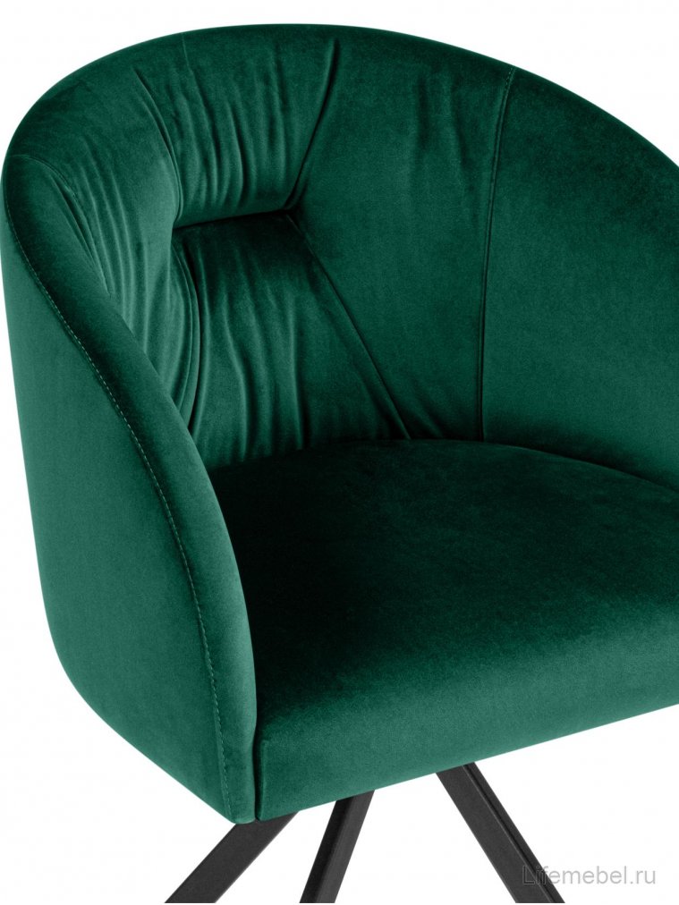 Кресло Rosie Soft 02 вращающееся green / black