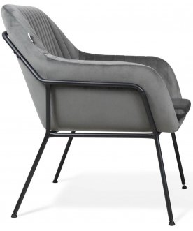 Стул-кресло Sheffilton SHT-AMS2-1 угольно-серый / черный муар