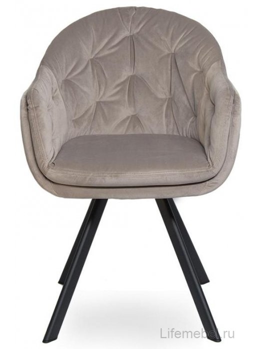 Кресло D4 бархат light smoky vic 6 / black