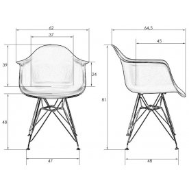 Кресло 620BPP-LMZL Daw Chrome
