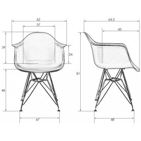 Кресло 620BPP-LMZL Daw Chrome