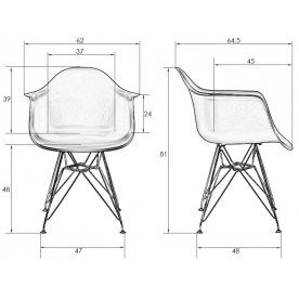 Кресло 620BPP-LMZL Daw Chrome