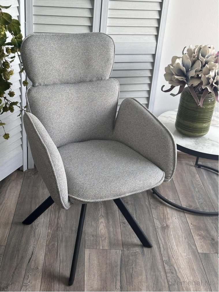 Металлический стул LONG Светло-серый