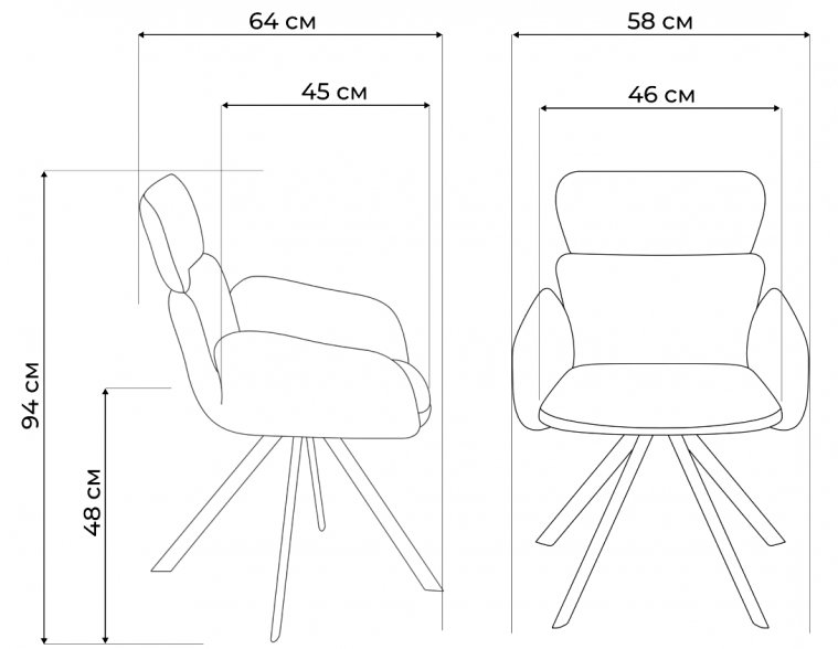 Металлический стул LONG Светло-серый