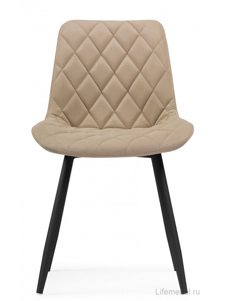 Стул на металлокаркасе Баодин Б/К бежевый / черный