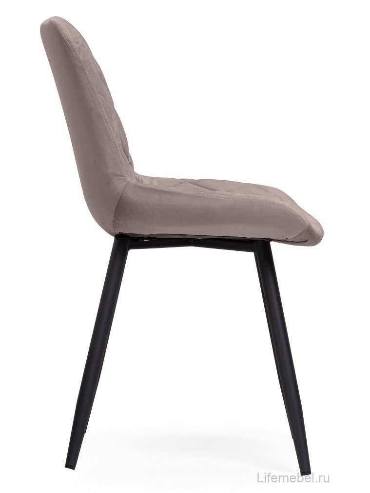 Стул на металлокаркасе Баодин Б/К латте / черный