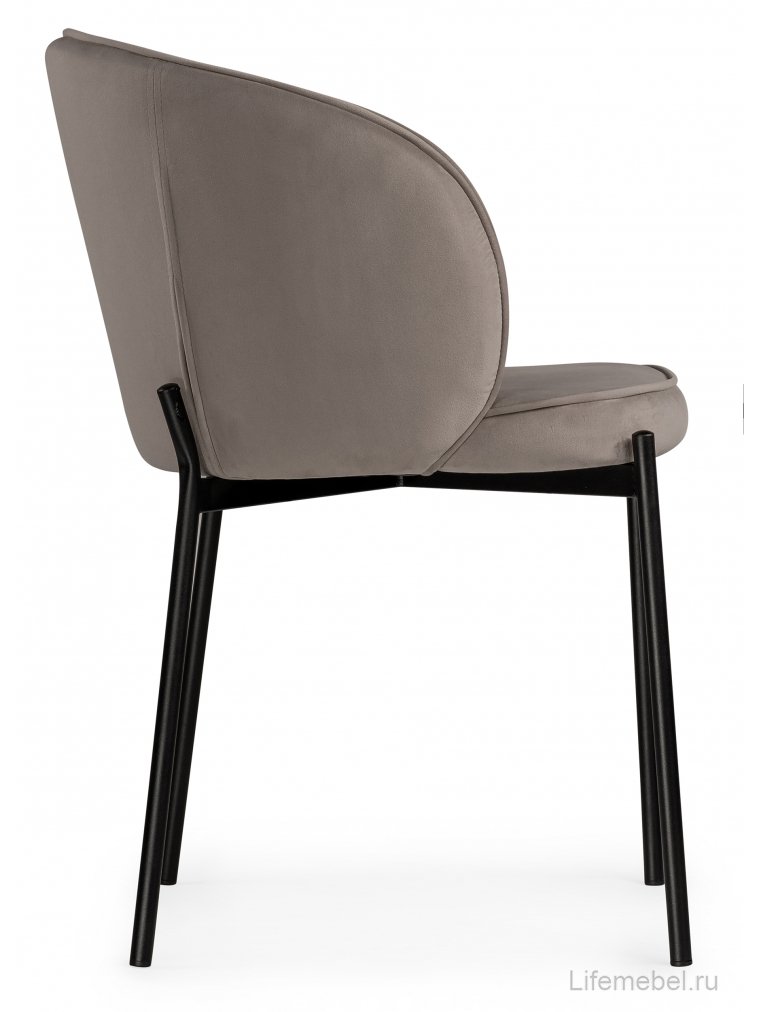 Стул на металлокаркасе Нейл дымчатый / черный