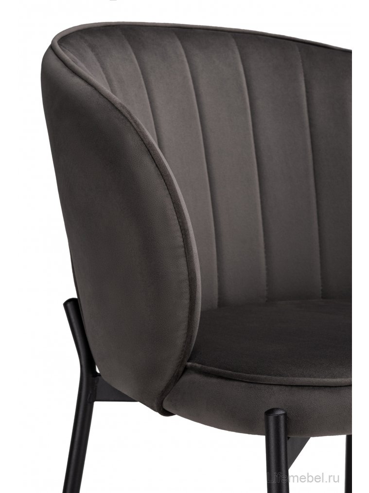 Стул на металлокаркасе Нейл серый / черный