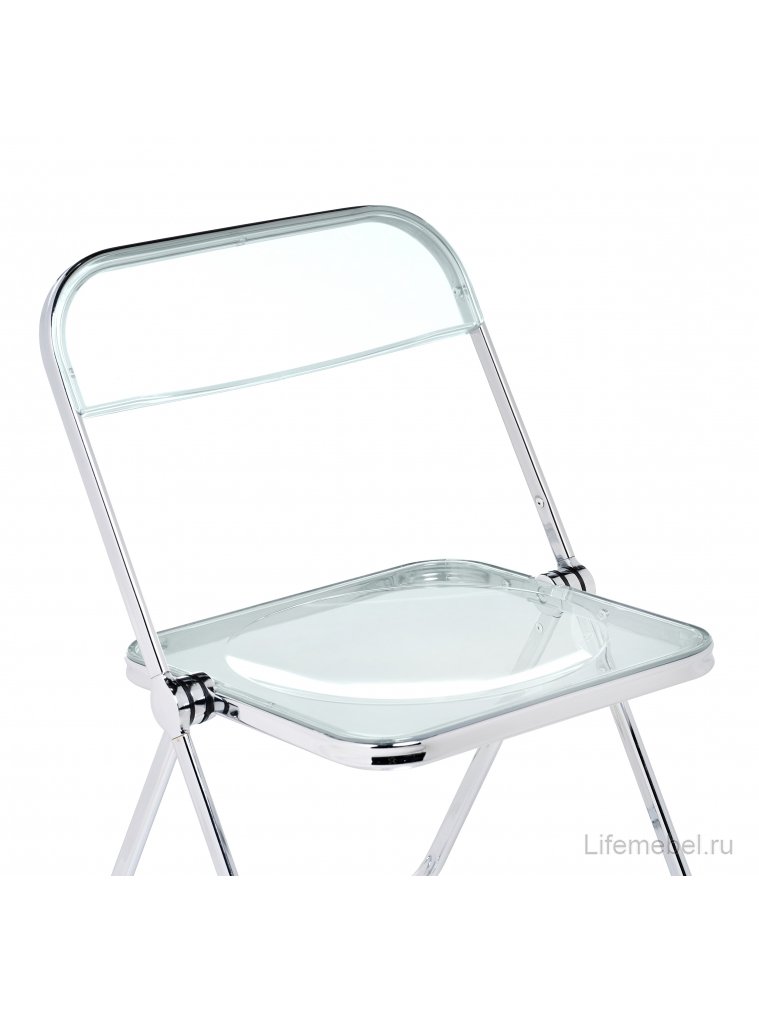 Пластиковый стул Fold складной clear gray-blue