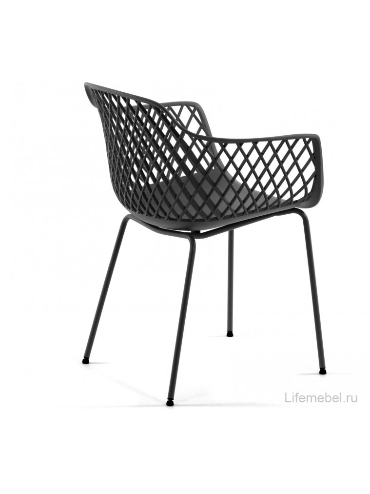 Стул на металлокаркасе Quinn серый