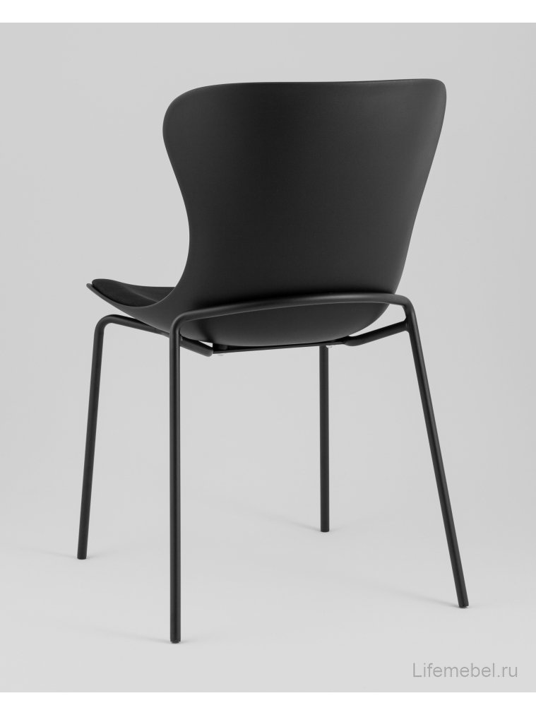 Стул на металлокаркасе Shaya с подушкой черный