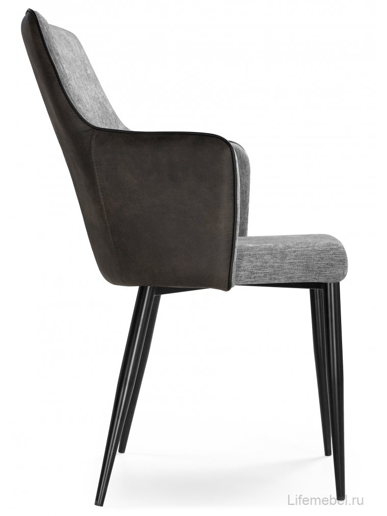 Стул Benza grey fabric / black