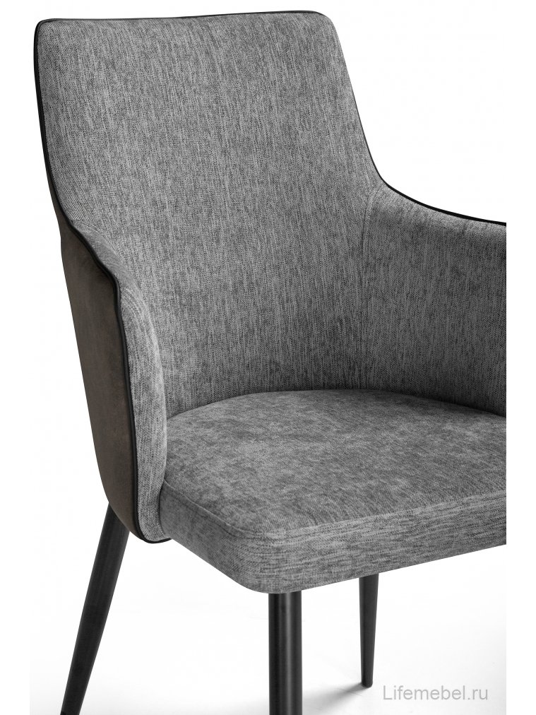 Стул Benza grey fabric / black