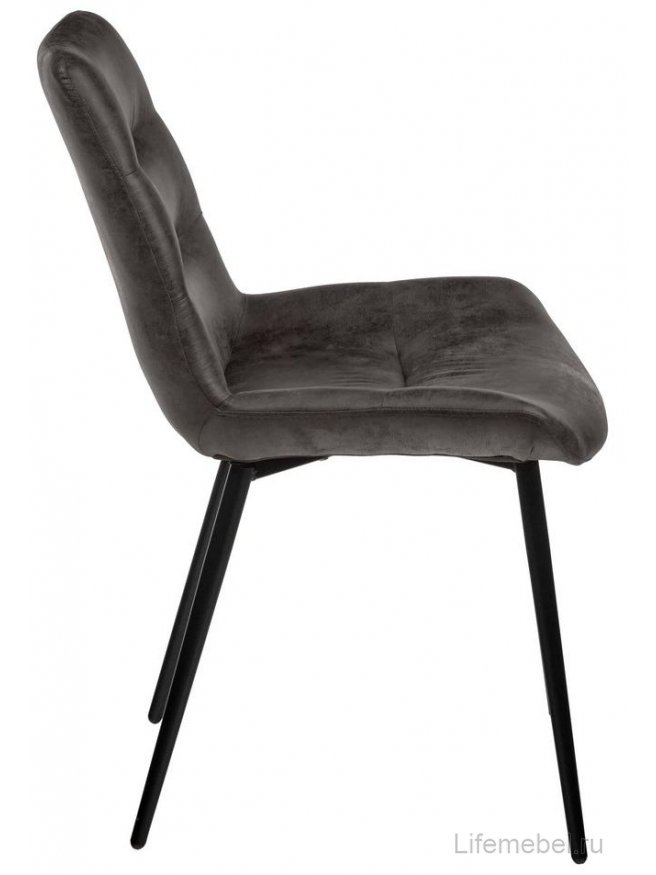 Стул на металлокаркасе Chester искусственная замша графит