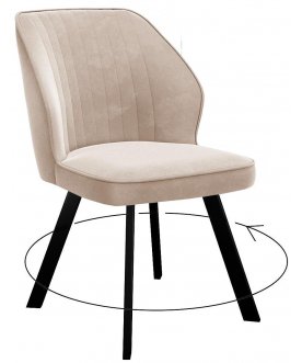 Стул на металлокаркасе DikLine 232 beige B03 / черный