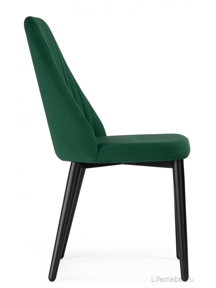 Стул на металлокаркасе Фена R зеленый / черный