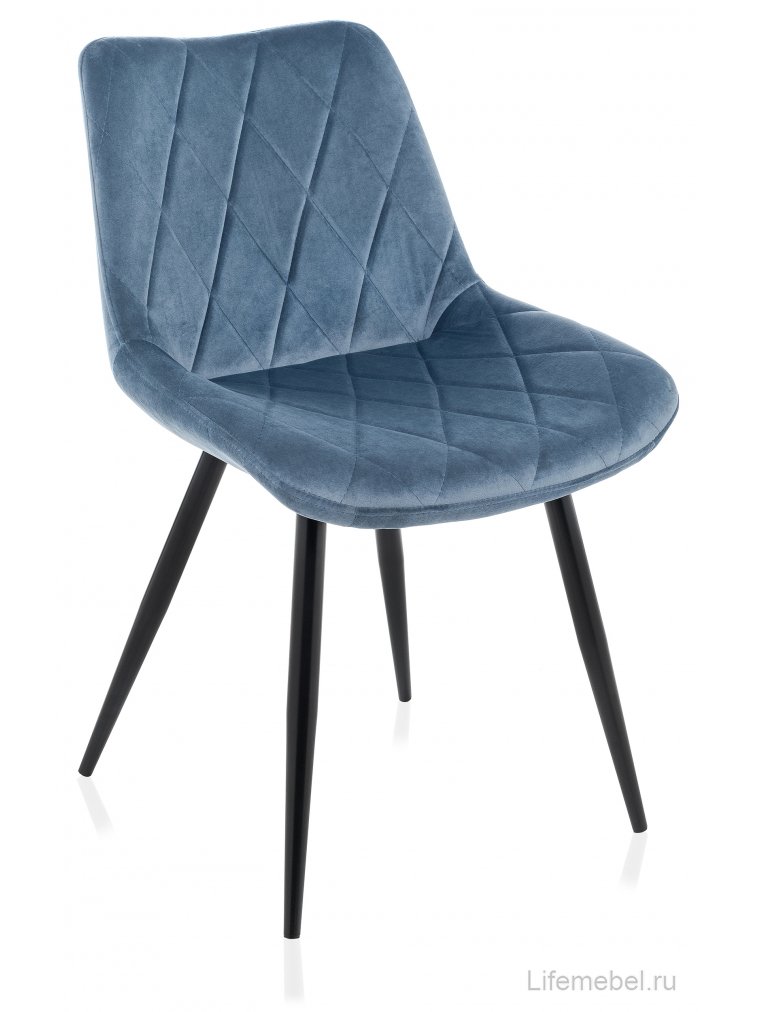 Стул на металлокаркасе Fox голубой