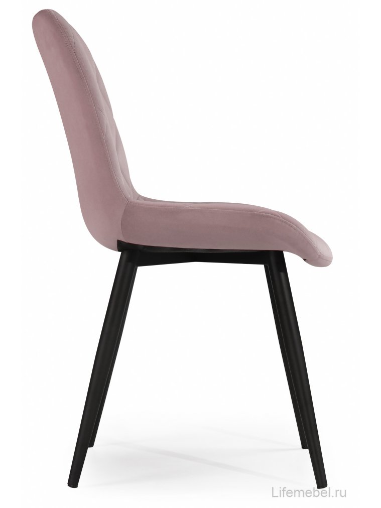 Стул на металлокаркасе Fox light purple / black