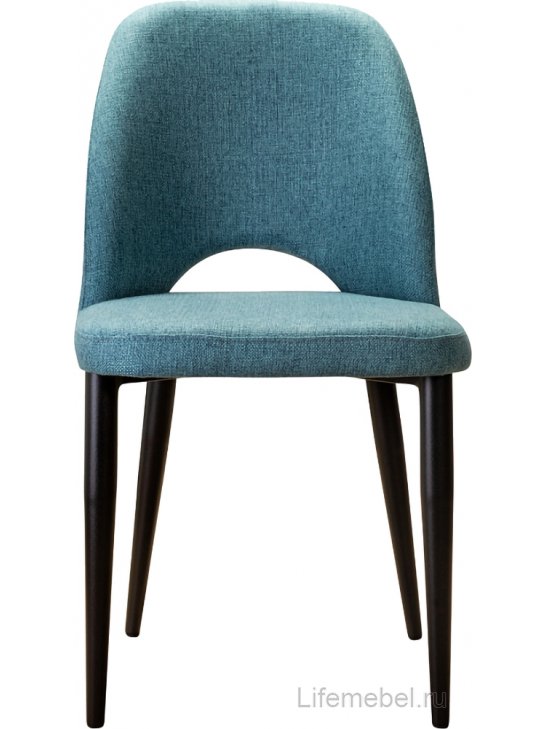 Стул на металлокаркасе Ledger сканди блю / венге