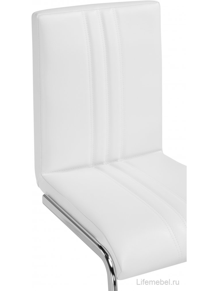Стул Марсель хром / белый кожзам 124