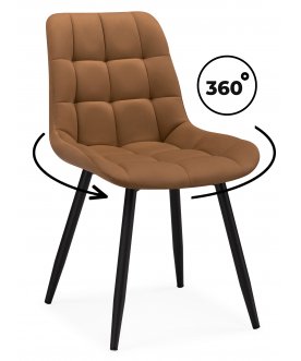 Стул на металлокаркасе Челси кирпичный велюр (velutto 62)